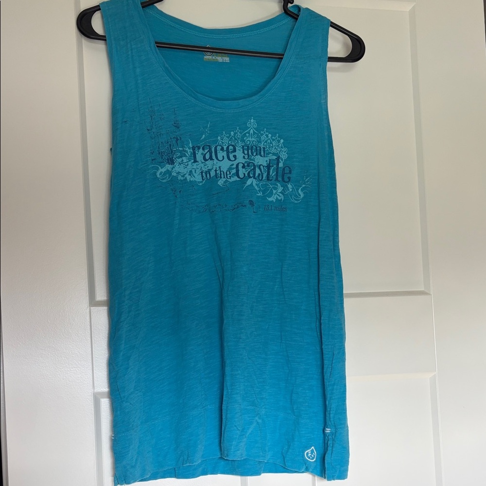 Women's Blue Sleeveless Top